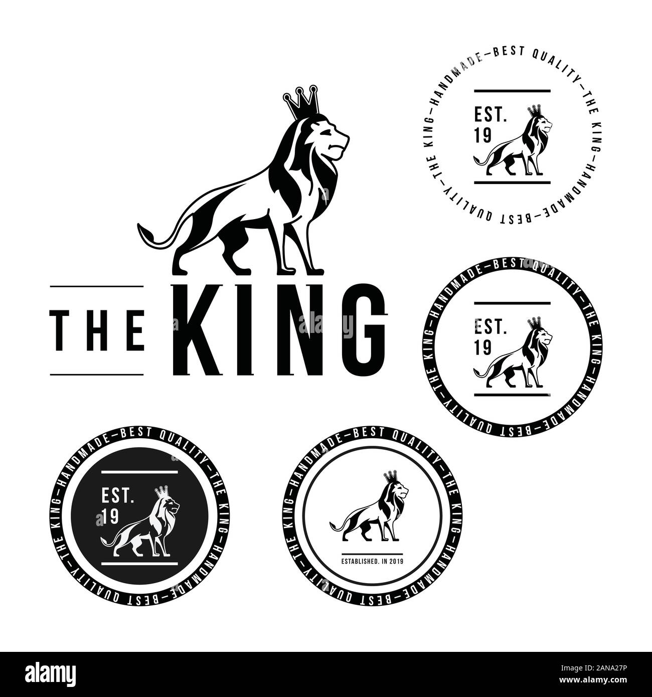 Einzigartige Logo, welches Ihrem Unternehmen helfen kann, angebaut Stock Vektor