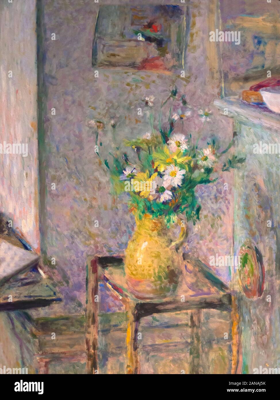 Steingut Topf und Blumen, Pot de Gres et Fleurs, Edouard Vuillard, 1909, Stockfoto