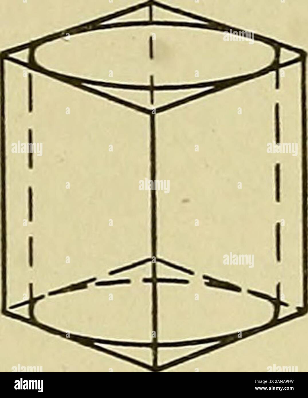 Blaupause zu lesen; ein praktisches Handbuch der Anweisung in blueprint Lesung, durch die Analyse von typischen Platten mit Bezug auf Zeichnung der mechanischen Konventionen und Methoden, die Gesetze der Projektion, etc. Abb. 77. Zylinder^-1^Abb. 78. Rechter Zylinder. Abb. 79. Eingeschrieben Zylinder Oberfläche erzeugt durch eine gerade Linie zwischen den Basen und movingalong ihre Umfänge. Die Basen sind in der Regel kreise und sucha Zylinder ist eine kreisförmige Zylinder, Bild aufgerufen. 77. Eine starre Zylinder, Abb. 78, ist einer, dessen Seite senkrecht andie Basen. Die Höhe eines Zylinders ist der senkrechte Abstand b Stockfoto