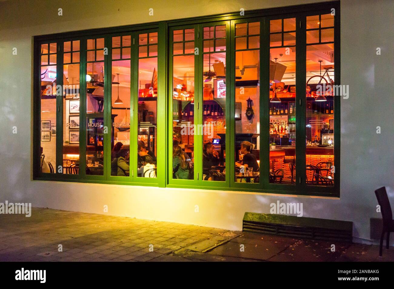 Art Deco Masonic Hotel, von William John Prouse und Norman Wilson, 1932, Napier, Hawke's Bay, North Island, Neuseeland Stockfoto