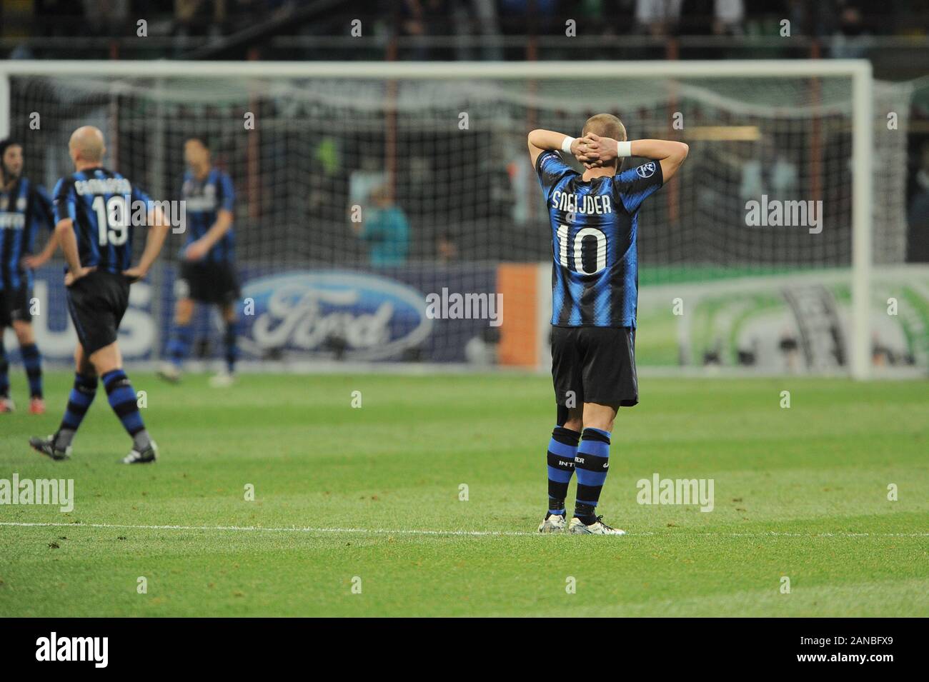 Mailand, Italien, 05. April 2011,'' San Siro Stadion, UEFA Champions League 2010/2011, FC Inter-FC Schalke 04: Wesley Sneijder während des Spiels Stockfoto