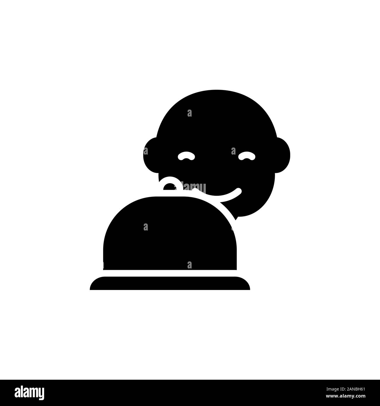 Babynahrung Symbol in Schwarz Stock Vektor