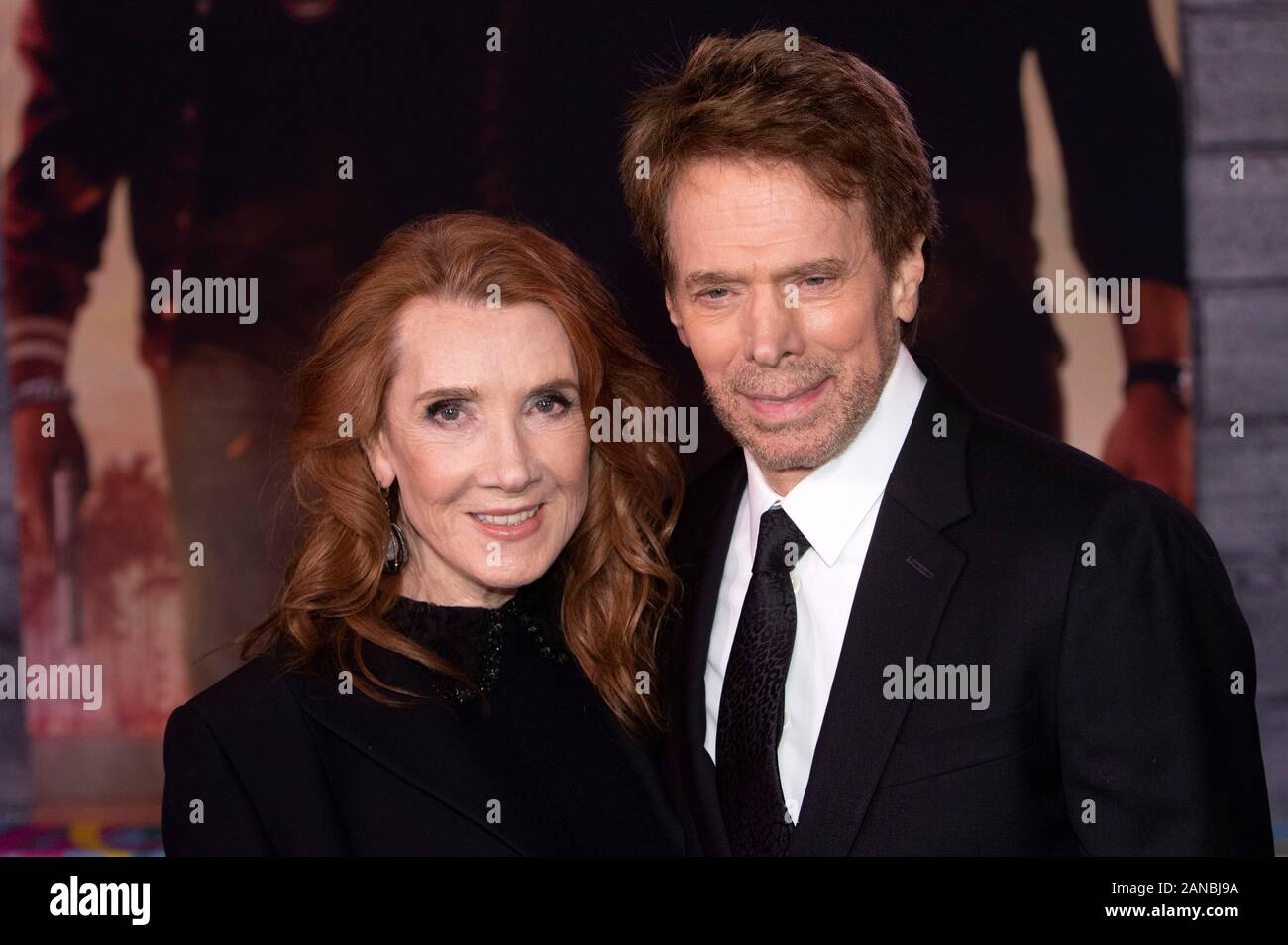 Los Angeles, USA. 14 Jan, 2020. Jerry Bruckheimer mit Frau Linda Bruckheimer bei der Premiere des Films "Bad Boys for Life" an der TCL Chinese Theater. Los Angeles, Januar 14, 2020 | Verwendung der weltweiten Kredit: dpa/Alamy leben Nachrichten Stockfoto