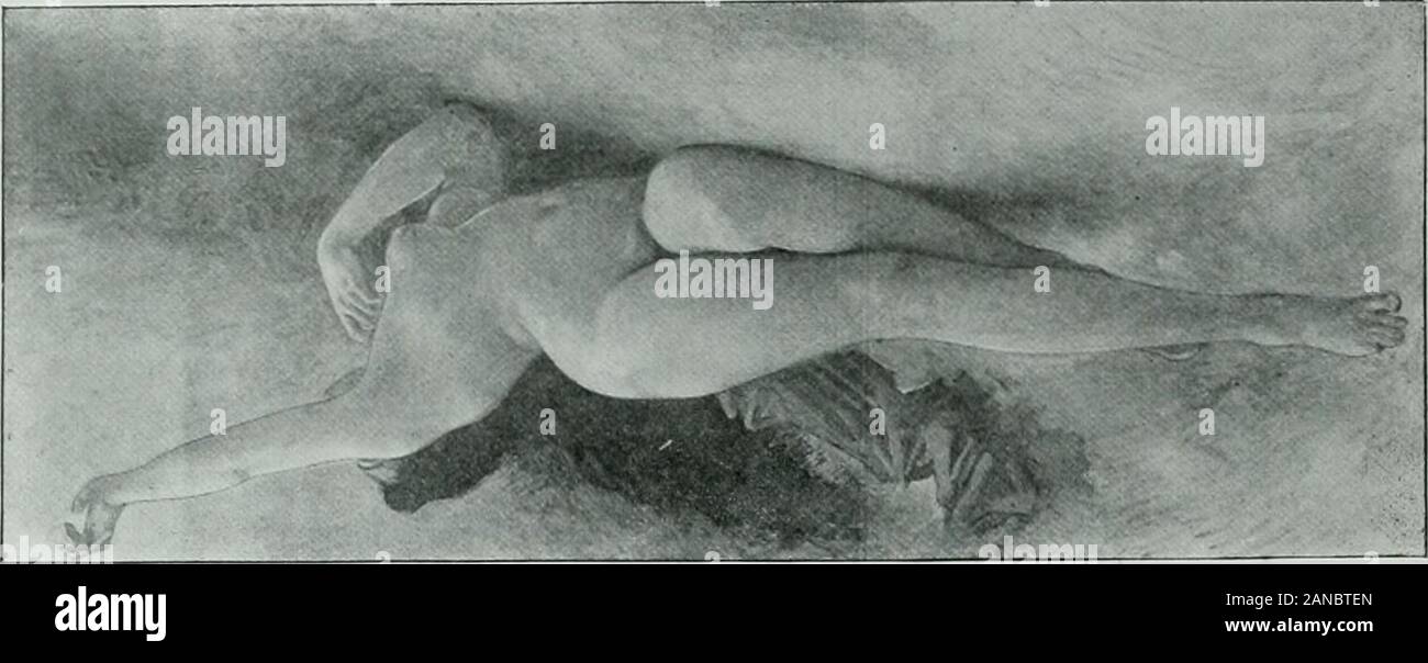 Le Nouvel Hôtel de Ville de Paris, 1872-1900. SALON DES ARTS. LE PONT DE cHAMPiGNVj par M. Bellel. 24. SALON DES ARTS. lidkal, par M. Bonnat. ne faut pas Trop chercher Midi-à-quatorze Heures pour une pein- tur décorative destinée à être sommairement regardée. Il * nenest pas vrai Quil faut, tout de même, savoir ce que Tonveut représenter. Javais à lHôtel deVille à décorer Le deckenleucht duSalon des Arts, Jai pensé Quil fallait représenter lArt sous laforme dun Jeune Homme sur la croupe du "Grand Cheval deGloire "de Victor Hugo. Une renommée le génie lecouronne précède, un, et Il foule Aux p Stockfoto