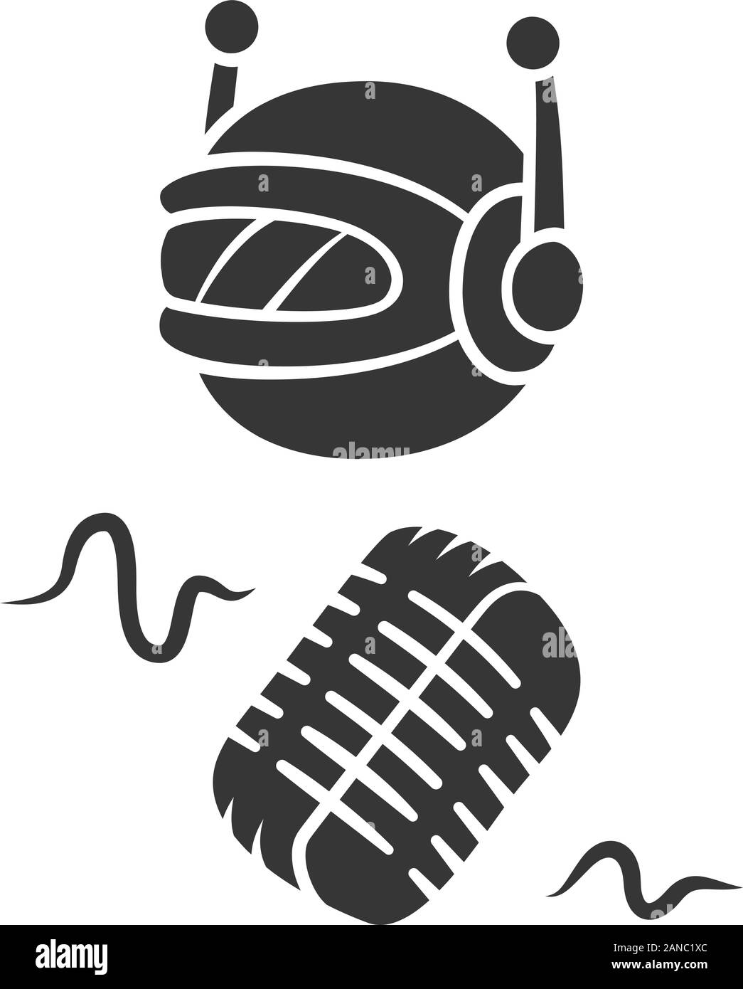 Voice bot Glyph icon. Spracherkennung app. Voicebot. Verbale Computing Service. Künstliche Intelligenz. Virtueller Assistent. Silhouette Symbol. Negati Stock Vektor