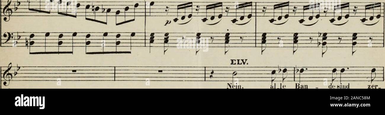 Die Stumme von Portici: Grosse Oper in 5 Akten. Herz stets nur die Eine -. dre üeb. te. Verzweifluug briiigtdas "nah neu.de Ge.. Nein, Al le Ban-deamd zer. f r r p p fr r r r r r ^-^ Sen. ach! Ver-g-onne inii - tiurei neu Blick. Stockfoto