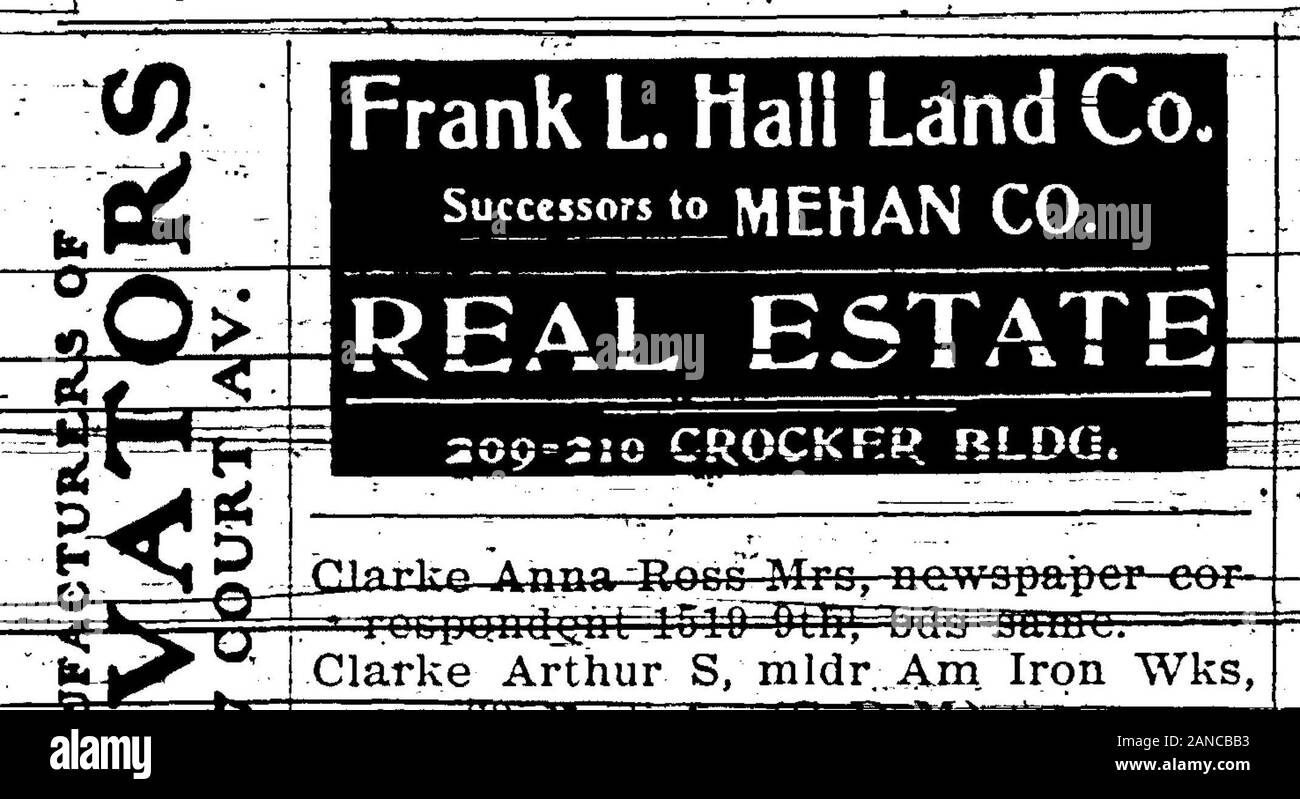 1903 Des Moines und Polk County, Iowa, Stadt Verzeichnis. INS CO, Res 914 9. Clark Wm H-Treiber Nichols Fluur Cu, Res 1160 27. m "Hf-Wm I. rms 514 10. - Clark, ScottW bdsJU bkbndr, 515 4 Rs ich ClarkJWm L, wks Tuttle & Hill, BDS-!--T3TI 22d. : -^--== tthvtt: Clark Wm L, trav, Res 729 6 av. Clark Wm R. bds 917 Grand av. W. L. MORRIS Die führende Horist 609 Nussbaum StreetDes Moines. tr-k-wm St fHrhy brieklyrpres - 504 =^?^ - Clark Wm-Ir kellner CafeClark Logan-House-WM H, JTxaok bkpr, Gramm, res I0 (i 0 e so 9 thClark Zoo. bds 1318 Des Moines - Clark & Mclaughlin,. -?? Ich (Howard J Clark, Angus eine McLai Stockfoto