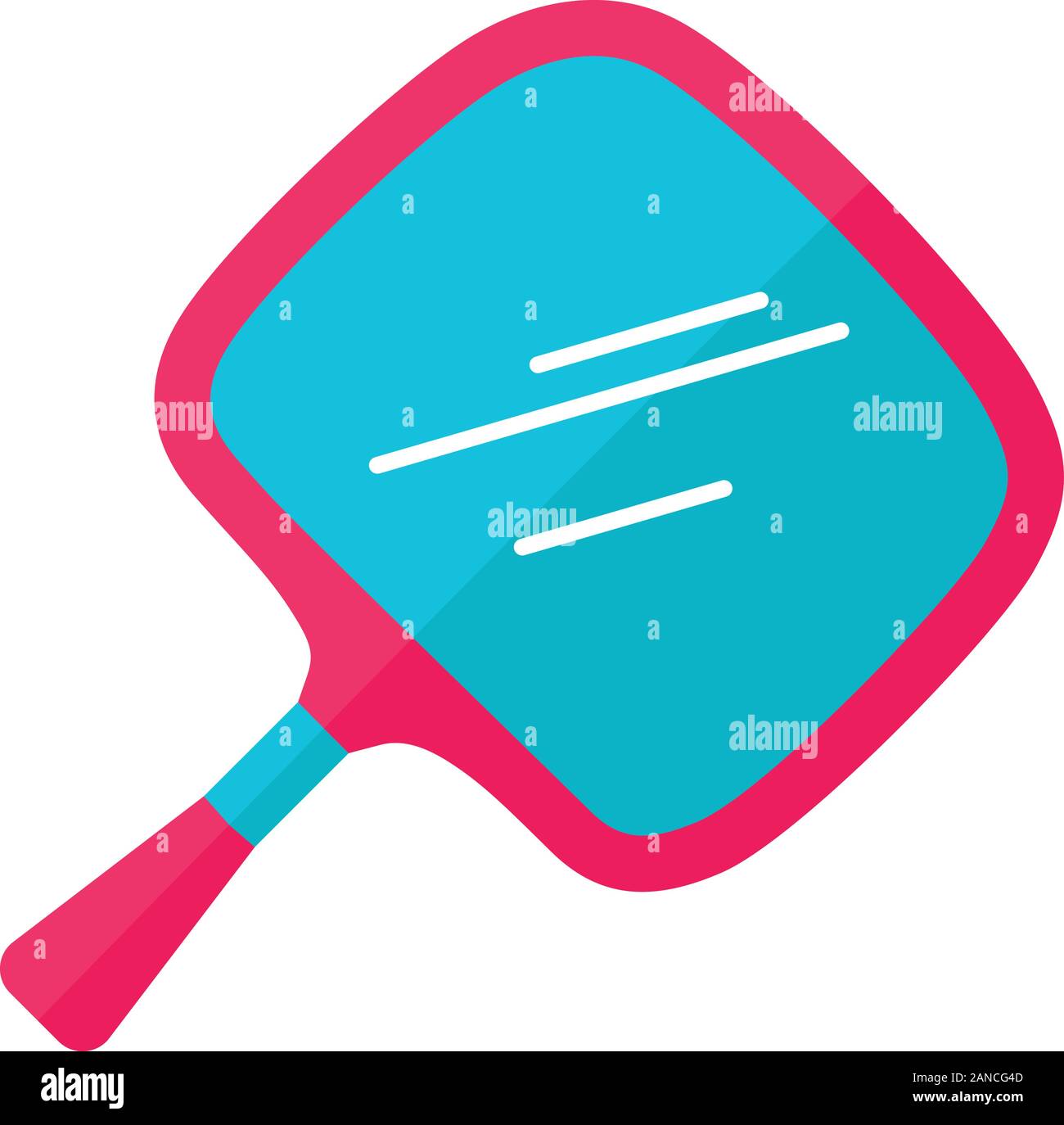 Spiegel flache Bauweise lange Schatten Farbe Symbol. Kleine mobile Tool für sich selbst Rasieren und Verfassung. Hairstylist Zubehör. Instrument zur Übersicht zurück Haar Stock Vektor