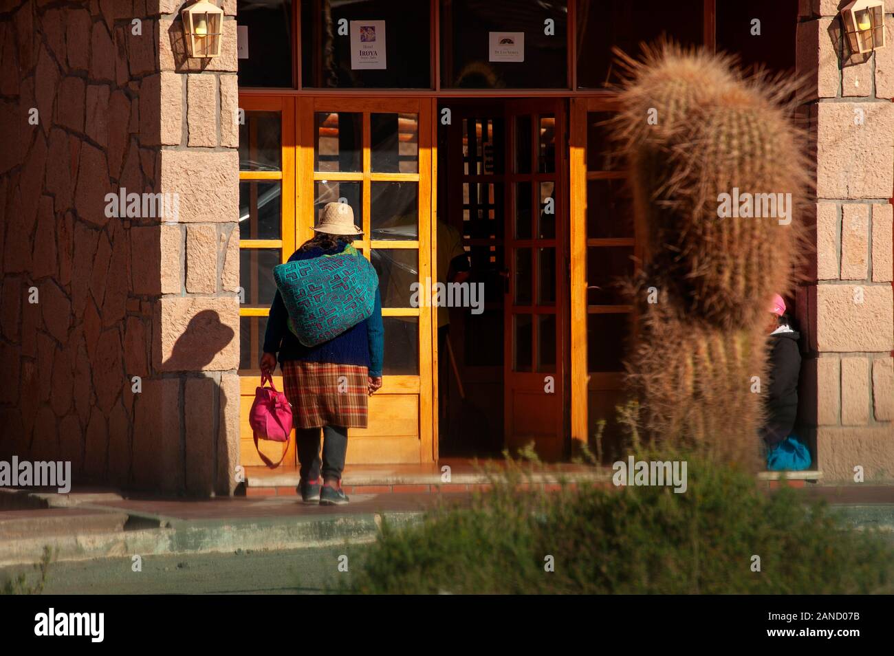 Street Scene in San Antonio de los Cobres, Argentinien Stockfoto