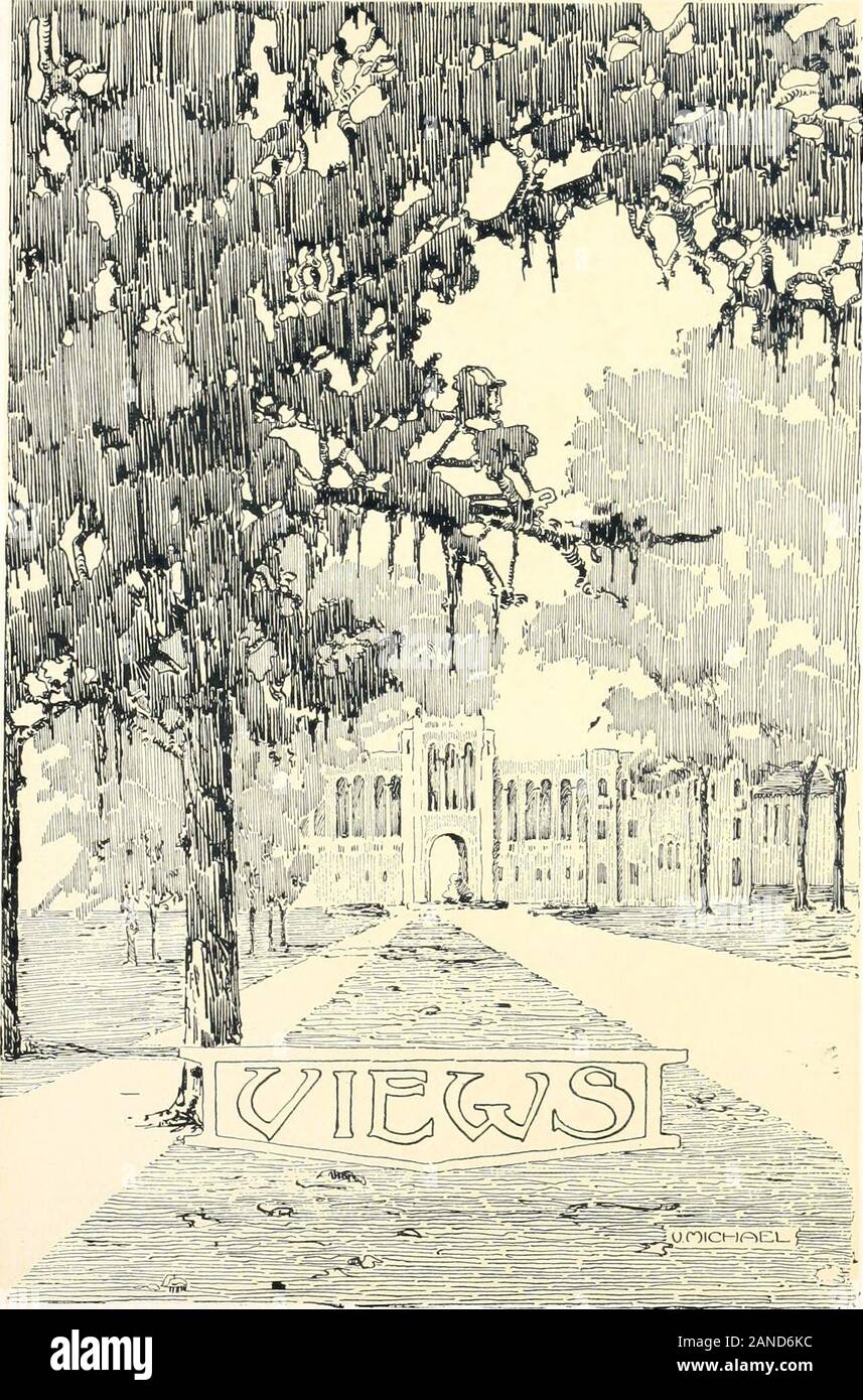 Das Campanile. EDGAR ODELL LOVETT ich ^^r^C: 1^?? O-EDCAt ODELLLOVETT^- WHOSELOFTY IDEALE ZIELE ANDNOBLE HAVESER3/ED A3 eine 1 N=3 PIRATION zu VSTHROVH = OVT OVRCOLLEGE LIFEWETHE SENIOR. 19 CLASSor I7 "EESPECTFVLLY DEDICATETHL 1 VOLVME OFTHE CAMPAMILE? & 1 Ki r. tf U p^^^^^^^^^^^^^^^^^^^ s^^^^^^^^^^. Das PERSONAL DER 1917 CAMPANILEOFFER DIESER VOL-U M E zu THEil GLUT EIN N DFRIENDS von THERICE INSTITUT ASA PERMANENTRECORD von SCENESAND EXPERIENCESAPT FÜR - erhalten. Stockfoto