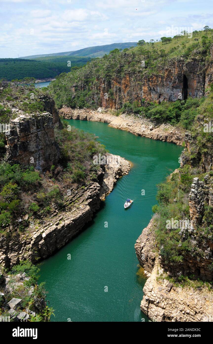 Capitólio, Minas Gerais, Brasilien, 27. November 2019. Canyons Lookout, in der Nähe von Capitólio City im Bundesstaat Minas Gerais Stockfoto