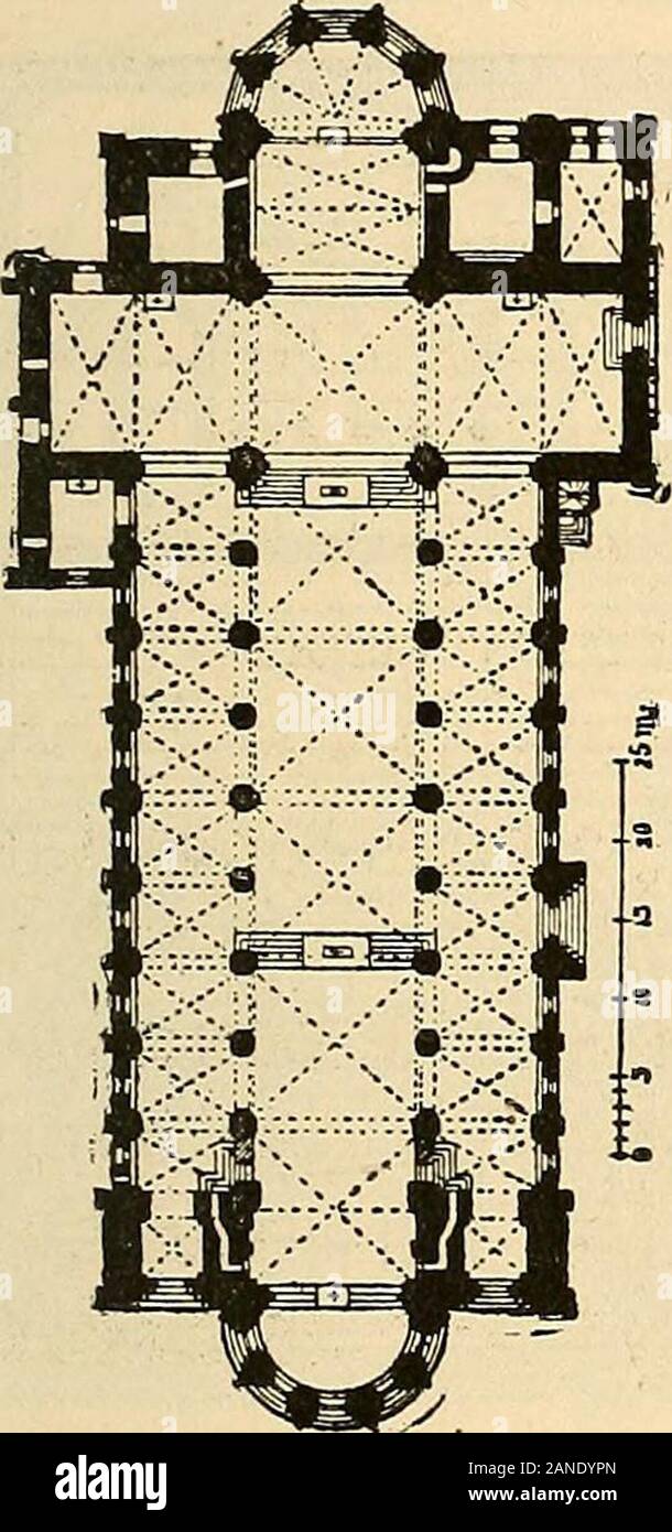 Geschichte der mittelalterliches Kunst. Bonn, und in theChurch St. Quirinus in Neuss, im Jahr 1209 begonnen. Letztere bauen - ing, zusammen mit einer Prävalenz von spitzbögen in den Arkaden andgalleries, hat rundbogige Gewölbe und eigenartigen fächerförmigen Fenstern. Eine ähnliche Kombination von runden und spitzen Formen erscheint in thenave der Kirche der Apostel, im Jahr 1219 abgeschlossen, in dem der zeitgenössischen Kirche Groß St. Martin und in der Churchof St. Cunibert, zwischen 1200 und 1247 erbaut, - ein ^ in Köln. Deutschland. 537 wies Windows sind beobachtbare im westlichen Teil des zuletzt genannten Gebäude. Die größte ein Stockfoto