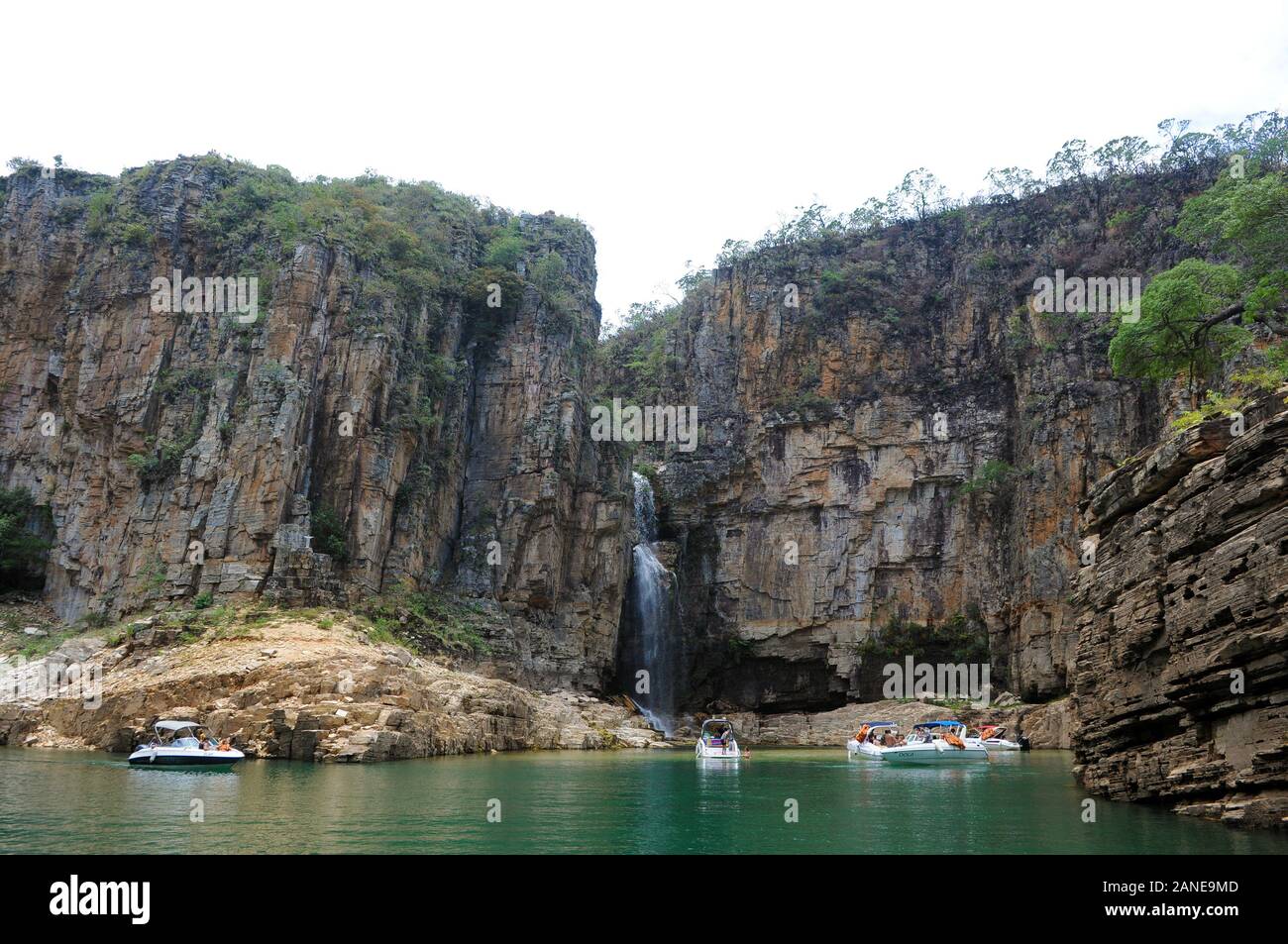 Capitol, Minas Gerais, Brasilien, 26. November 2019. Canyons Waterfall in Capitolio im Bundesstaat Minas Gerais. Stockfoto