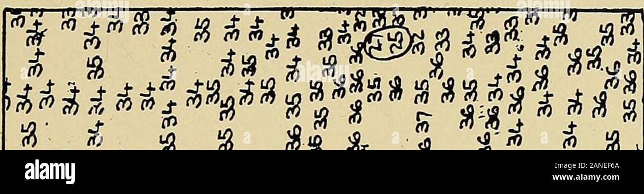 Seekarten. s waren in Abständen von 50 bis 100 Meter laufen, und 91.000 Soundings wurden in einer Dosis. In diesem Bereich der Cruiser Brooklynin 1902 ein Felsen die gefunden wurde, 18 Fuß zu haben. (Abb. 17.) Die geringste Tiefe in der vicinitydeveloped in der ursprünglichen Untersuchung wurde 31 Füße. Für die zufriedenstellende Entwicklung der hydrographicwork einige Erfindung ist viel benötigt, die als itpasses entlang der Unterseite ist eine kontinuierliche depthcurve geben. Mehrere Geräte erfolgreich accomplishedthis in shoal Wasser, aber große Gutschrift erwartet die In-ventor, die Designs etwas allgemeiner Appli Stockfoto