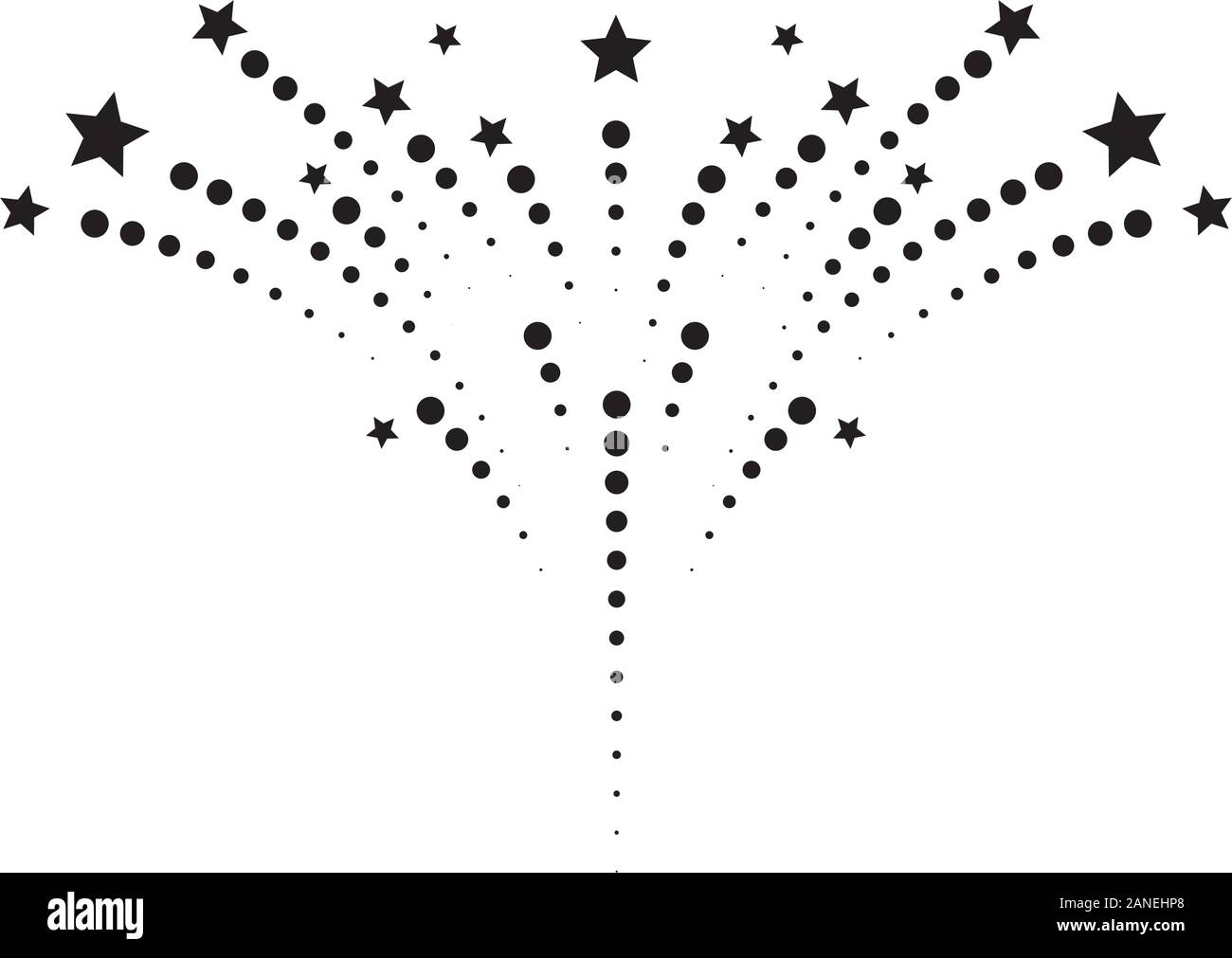 Feuerwerk Vektor icon Abbildung Design Template Stock Vektor