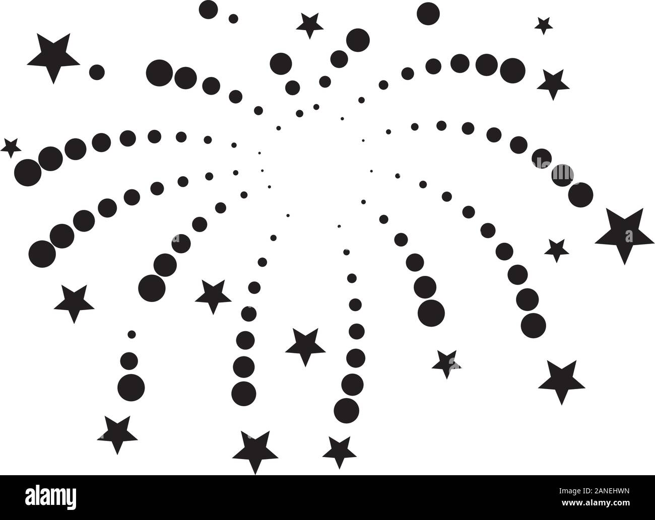 Feuerwerk Vektor icon Abbildung Design Template Stock Vektor