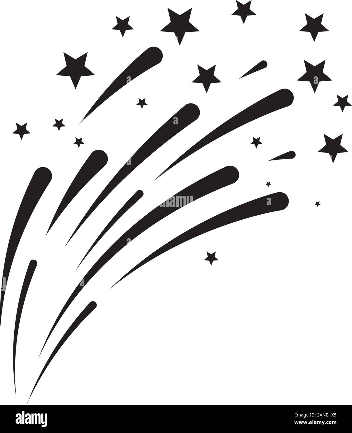 Feuerwerk Vektor icon Abbildung Design Template Stock Vektor