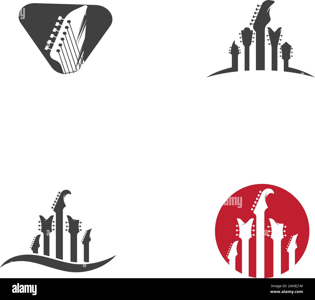 Gitarre Vektor icon Abbildung Design Template Stock Vektor