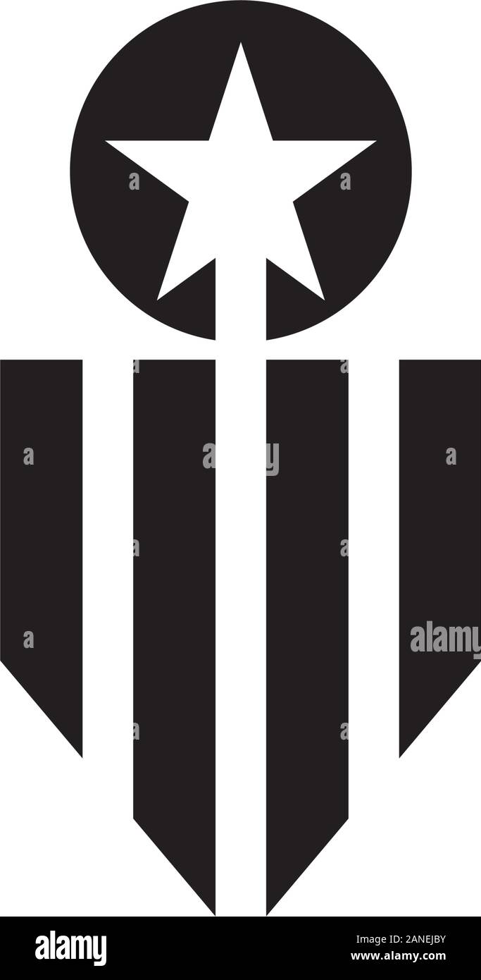 Armee militärische Vektor Icon Design vorlage Stock Vektor