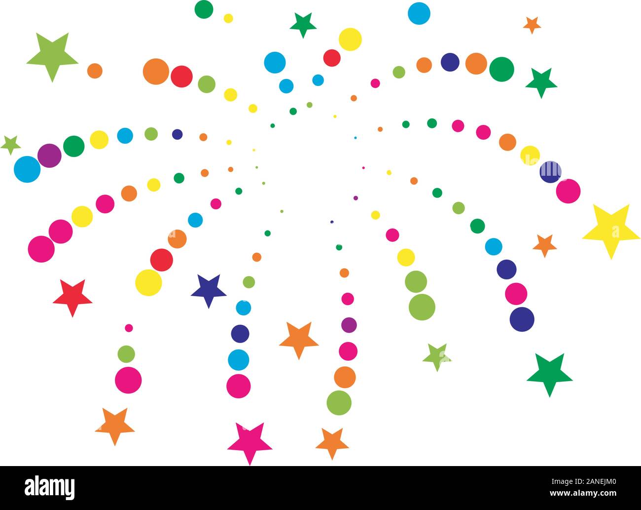 Feuerwerk Vektor icon Abbildung Design Template Stock Vektor