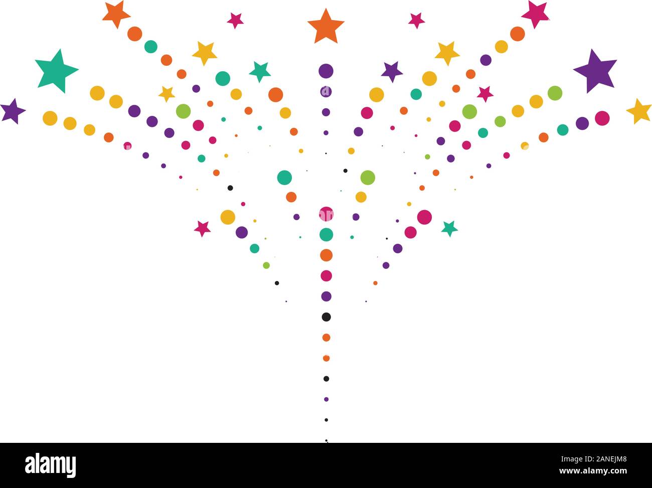 Feuerwerk Vektor icon Abbildung Design Template Stock Vektor