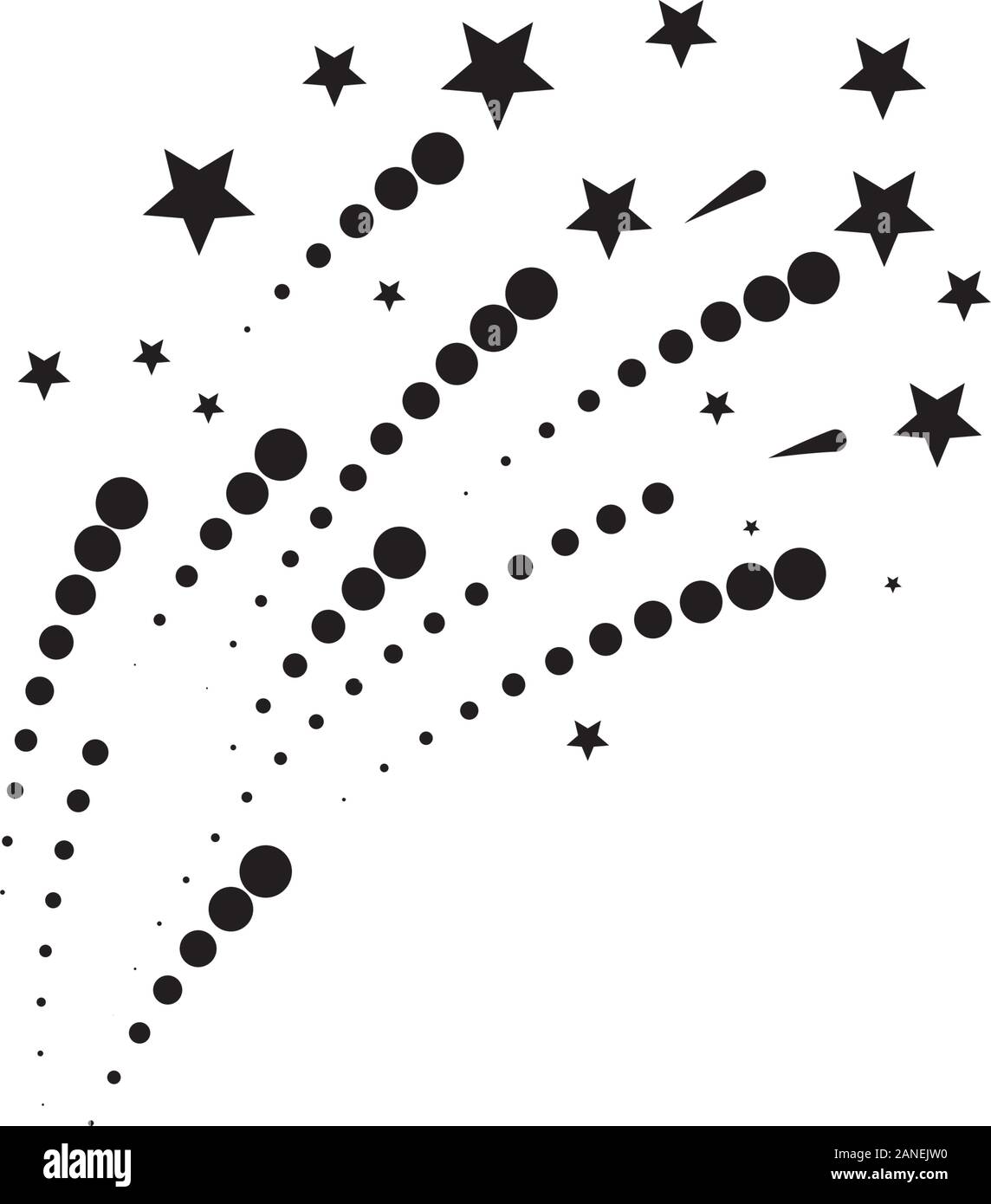 Feuerwerk Vektor icon Abbildung Design Template Stock Vektor