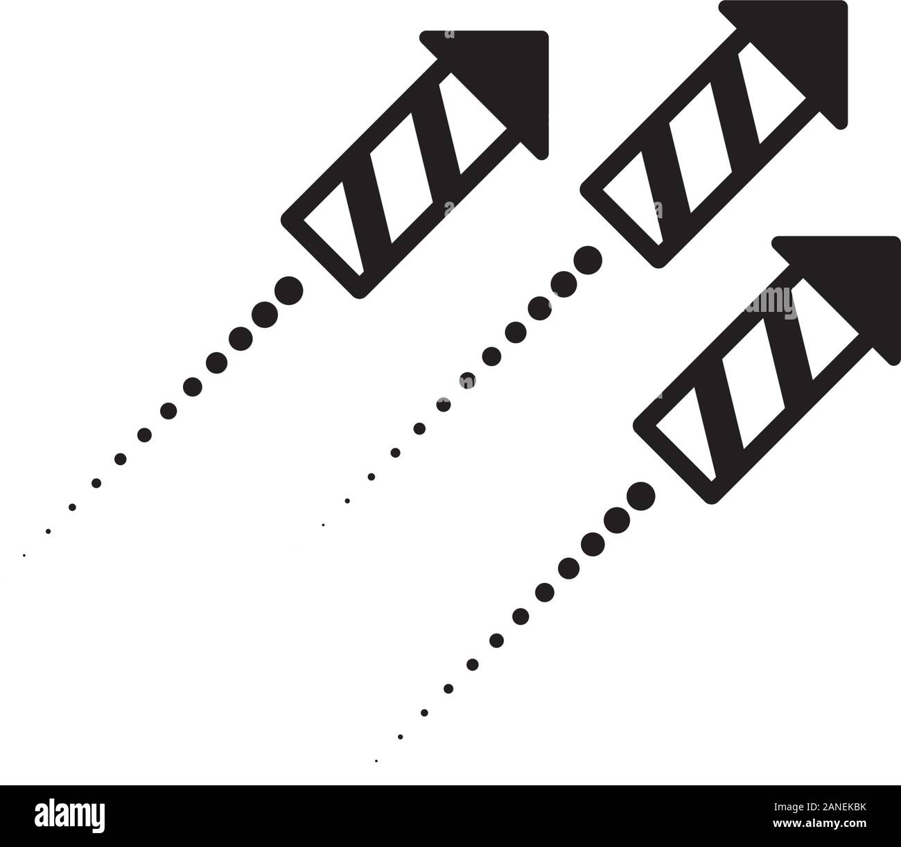 Feuerwerk Vektor icon Abbildung Design Template Stock Vektor