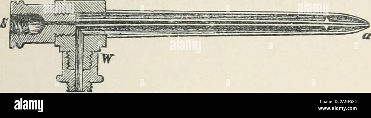 Text - das Buch der medizinische und pharmazeutische Chemie. ast Brennen in der Luft. Oxidation oft takesplace langsam, und die produzierte Wärme, obwohl die gleichen in beiden Sauerstoff. 125 Fälle, führt Sie in die Luft oder die umliegenden Organe, so dass thetemperature nicht viel über die Luft. Diese issometimes bezeichnet langsamen Verbrennung; oder, häufiger, Oxidation. Die meisten normalen Brandlasten enthalten Kohlenstoff und Wasserstoff, und in solchen Fällen die Ergebnisse des Prozesses sind Kohlenstoff dioxideand wässrige Dampf. Für den Fall, dass die brennbaren Schwefel enthält, wird es Schwefel Oxide; wenn Stickstoff, wird es entweder frei Stockfoto