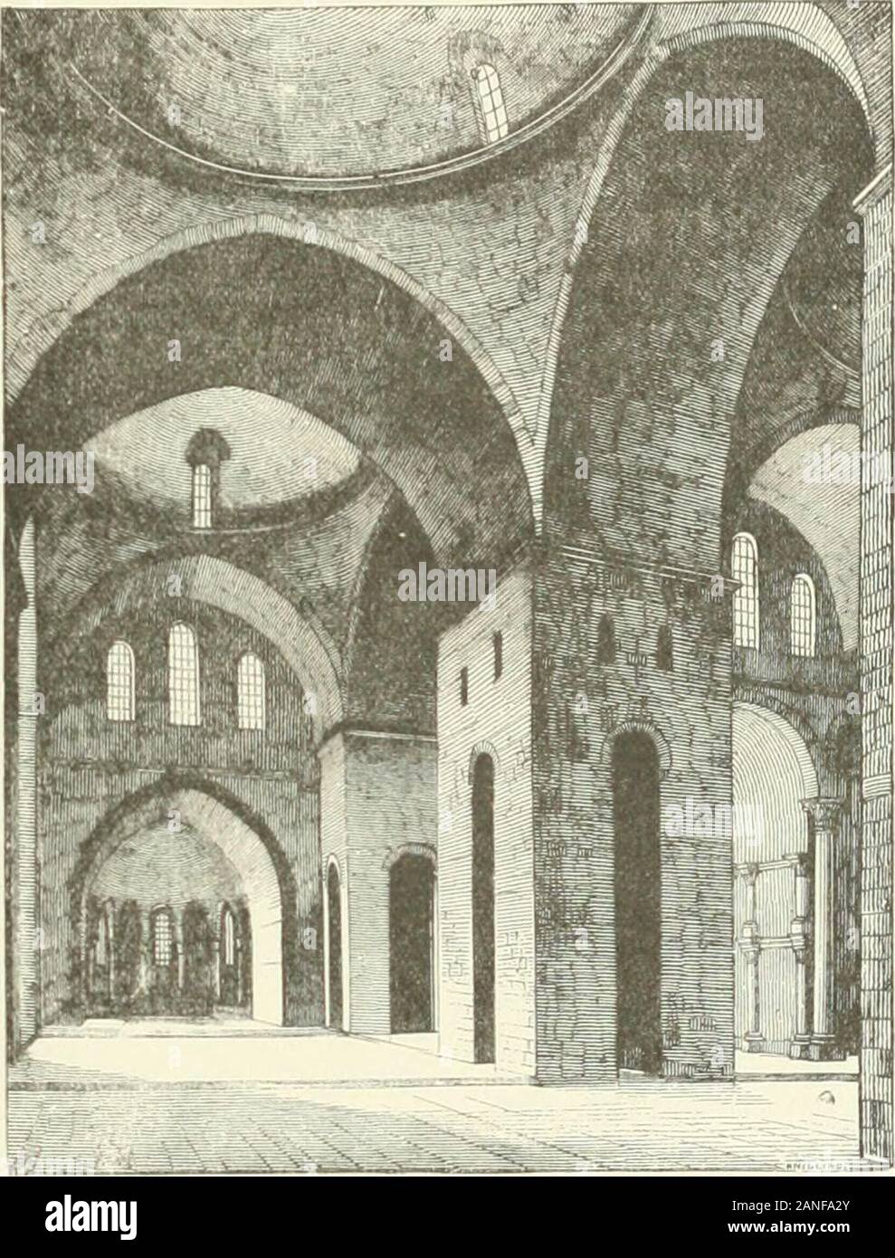 Revue de l'art Chrétien. Vitet. Ann. archéol.de Didron, t. XV, S. 225. 1. J Quicherat, Méluîiges archéologiques. 2. E. Corroyers, Larchitecture roinntie, S. 264. 3. Anthyme Saint-Paul, monumentale Histoire de laFrance, S. 129. 4. R. Phéné Spiers, Bull, inotitimenta, n "3, 1898. 5. M. lîrutails prétend que le groupe des coupoles aqni - taniques et auvergnates raisondêtre luinicnie renferme en Sa, quil se Seife sans Einfluss élrangèie. il^ rt Tl) Yttmi monumental. 97 dans une Série dautres Églises de lAqui-taine ou du Périgord. et peut-être dans Quel-Fra- unes antérieures à Saint-Front, auf uti- Stockfoto