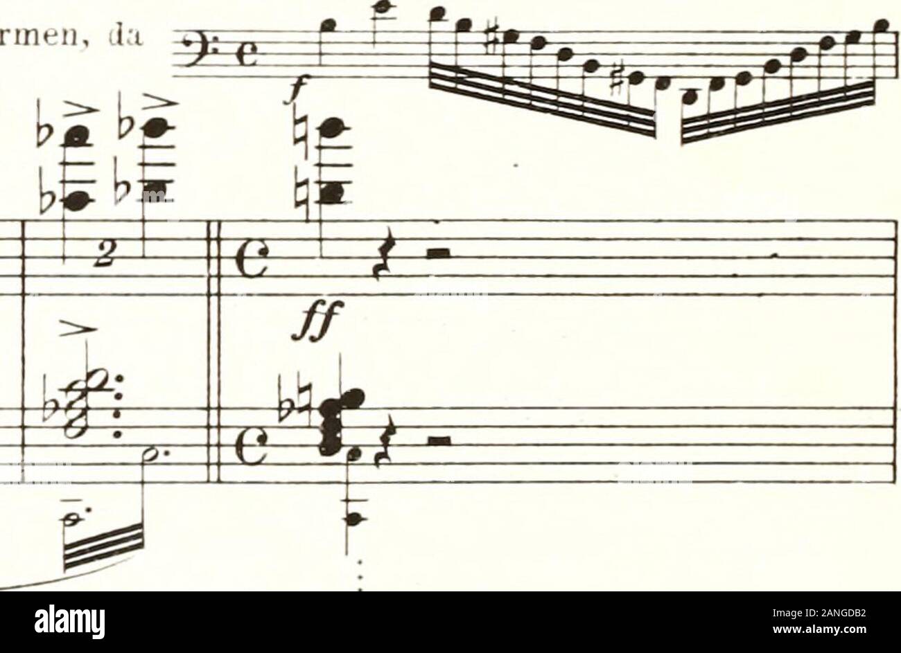 Die ideale Gattin: Operette in drei Akten. R fr^=^? 3* cu-^^ (Sie macht sich los und wird in der Höhle / (Violoneello mit Klavierbegleitung, (hinter der Bühne.) Andante. licher geworden und Sie, berauscht von thunfischwadenfänger Glut, Balatonfüred schon halb in-Armen, 11 Nonne hört plötzlich das Cellospiel.) meine Arme.?0*m i m A §. •&Gt; • • b^3 Stockfoto