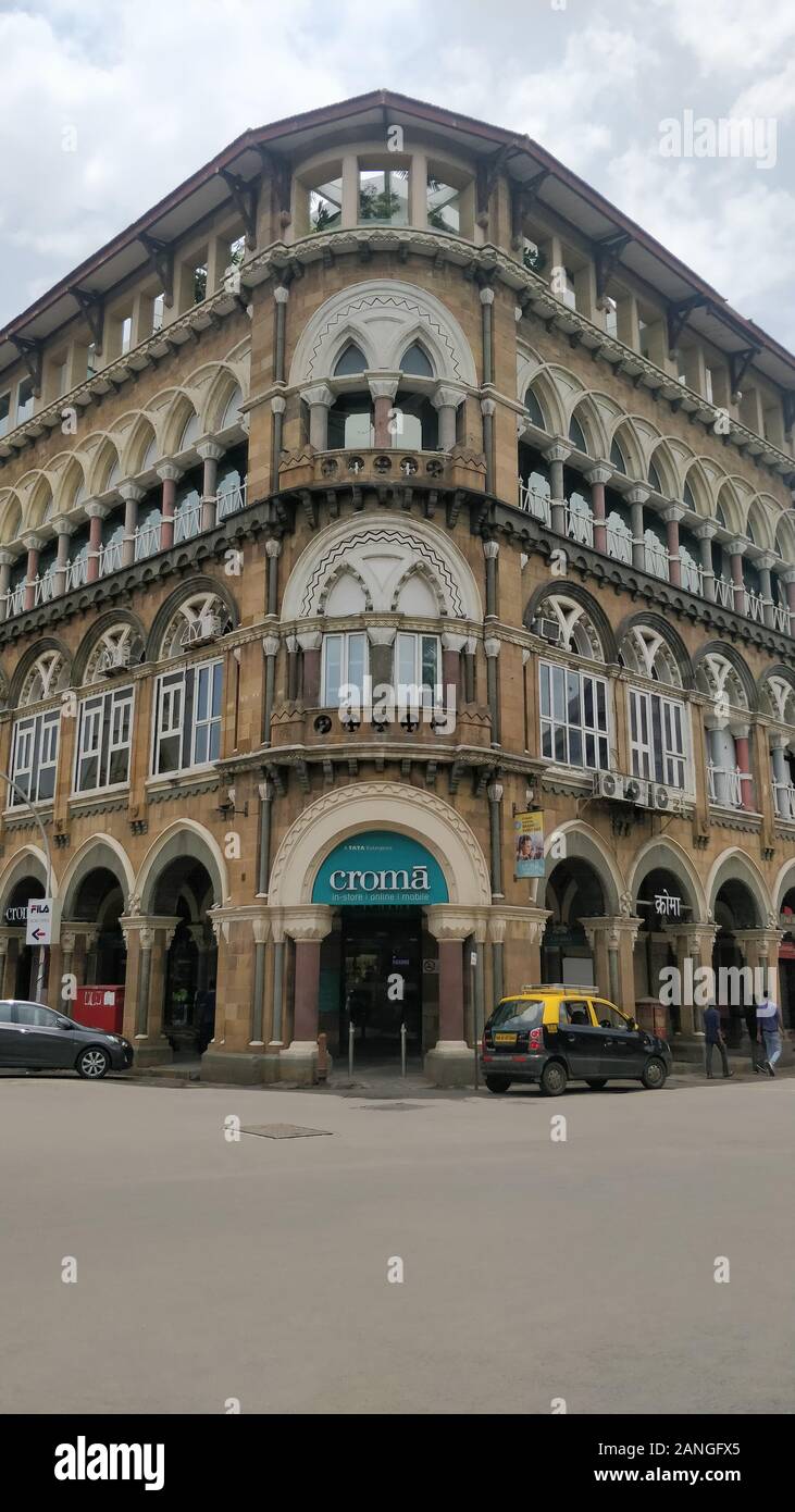 Croma Gebäude, Veer Nariman Road, Indo Saracenic Architektur Fort, Mumbai, Indien Stockfoto