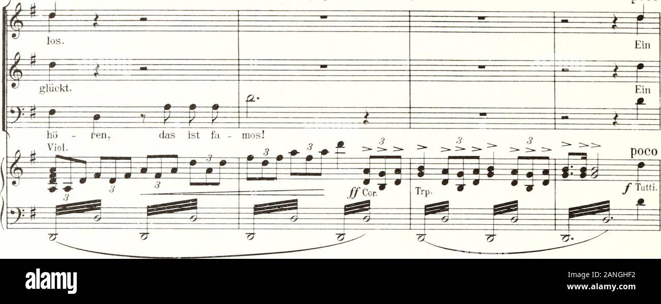 Die ideale Gattin: Operette in drei Akten. *) Zur Verstärkung des Chores müssen Manolita, Mara, Fiorella, Pepita, Ernesto, Diego u. Perez this Stelle mitsingen. D. in 5105 - 142^Alles geht in den Musiksaion ab. Ein Dienerdrehtdengrotten Kronleuchter ab. Mann sieht durch die Fenster sterben Landschaftin hellem M"; ndlicht. Der Eingang zum musiksalon ist von innen ganz hell beleuchtet.) Poco. Ich meno. Pablo (Carola, die eben in der Höhle Musiksaion treten wird, zurückhaltend;. * P f p i f JTJ* i-1 i" fr PW *#*Ca-ro-la. Höch - renSie! Ach. Nur ein - - • - • - - • -^? Sei-te-ner Kunst-ee=4 naß winkt jP MTT # Heu Stockfoto