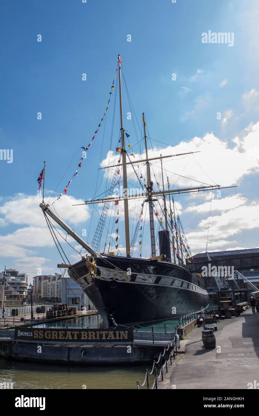 BRISTOL, GROSSBRITANNIEN 8. APRIL 2019. SS Great Britain ist ein