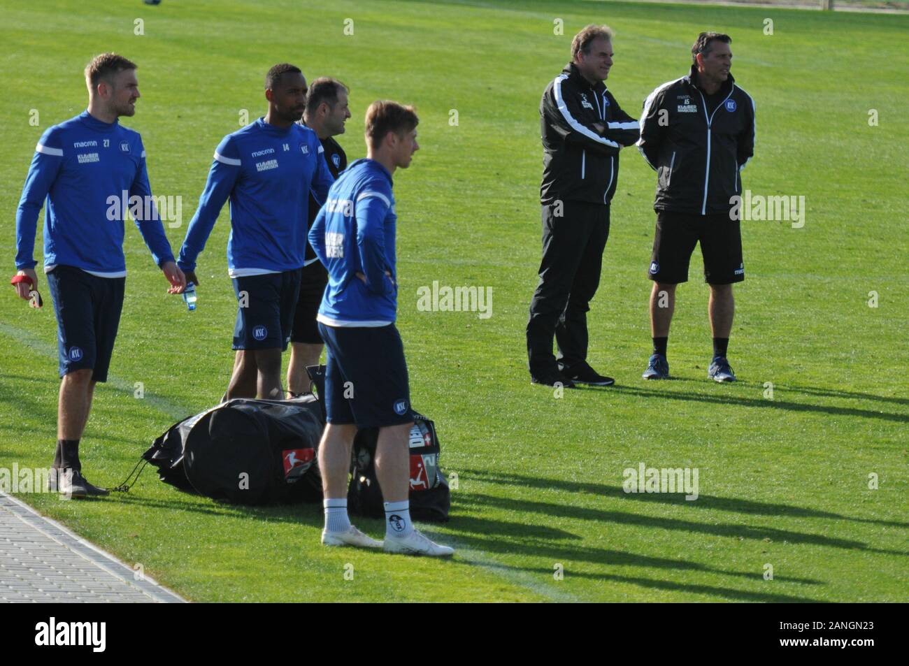 Trainingscamp des 2. Bundesligaverbandes karlsruher sc, KSC Zweiligist Stockfoto