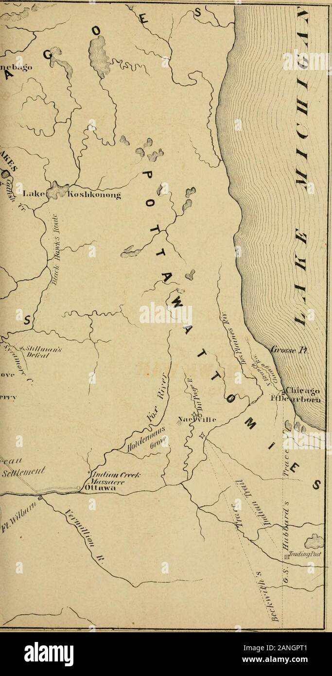 Die Entdeckung und Eroberung der Nordwesten: Einschließlich der frühen Geschichte von Chicago, Detroit, Vincennes, St. Louis, FtWayne, Prairie du Chien, Marietta, Cincinnati, Cleveland, usw., usw., und Vorfälle von Pioneer das Leben in der Region der Großen Seen und die Mississippi Valley. Fort Beggs gebaut. ^ •&gt; Auf dem dupage Fluss, Tiortliwest von Xa]) orvil] e, Wms ein settlementat Plainfield, in whicli Kev. S.E.L&gt; ei; gs lebte. Diese frühe Pio-neer Der Metliodist glauben publislied hat liis frühen experiencesin ein Buch, aus dem die followino; getroffen wird, die extentof der Alarm und die Selbststä Stockfoto