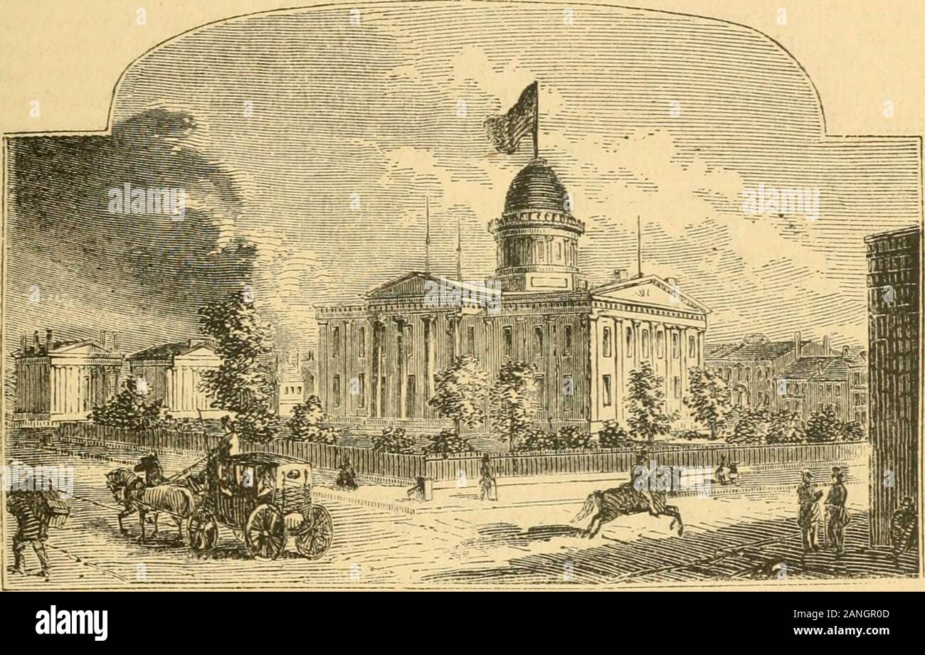 Alle westlichen Staaten und Territorien. Durch einige freundliche Inder zum Au-sable, und von dort nach St. Louis, andliV) erate (l aus der Gefangenschaft durch die Agentur der späten Thomas Forsyth, Esq. Frau Helm erhielt eine leichte Wunde im Knöchel; hatte Ihr Pferd geschossen unter ihrem; und nach dem Passieren der quälenden Szenen beschrieben, ging mit der Familie ofMr. Kinzie nach Detroit. Die Soldaten mit ihren Frauen und Kinder, wurden die verschiedenen Dörfer dispersedamong des Pottowatomies, Illinois, Wabash, Rock ILLINOIS. 211 Fluss und] Nniwaukie. Der größte Teil waren, Stockfoto