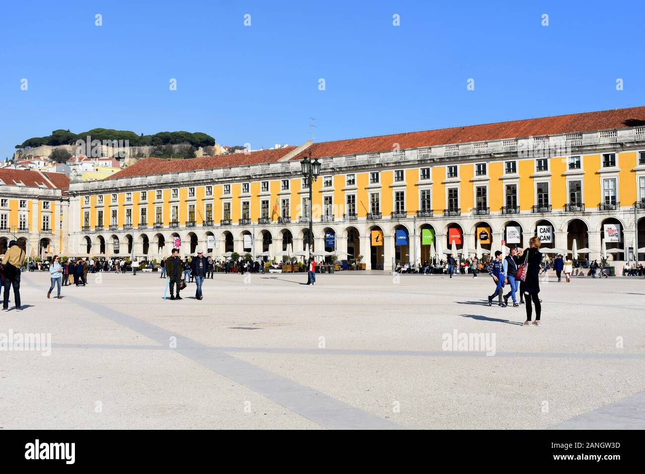 Praça Comércio, Lissabon, Portugal Stockfoto