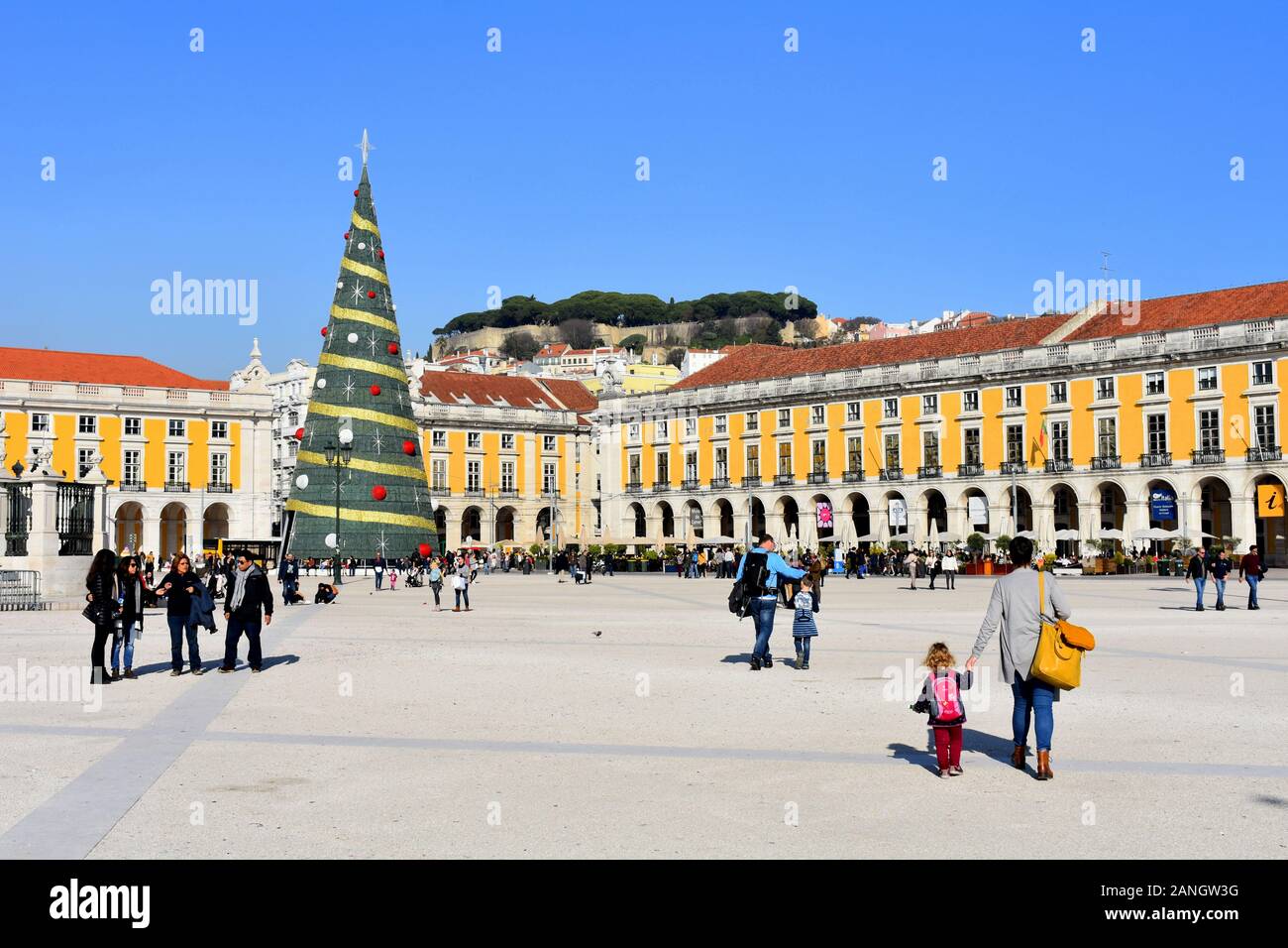 Praça Comércio, Lissabon, Portugal Stockfoto