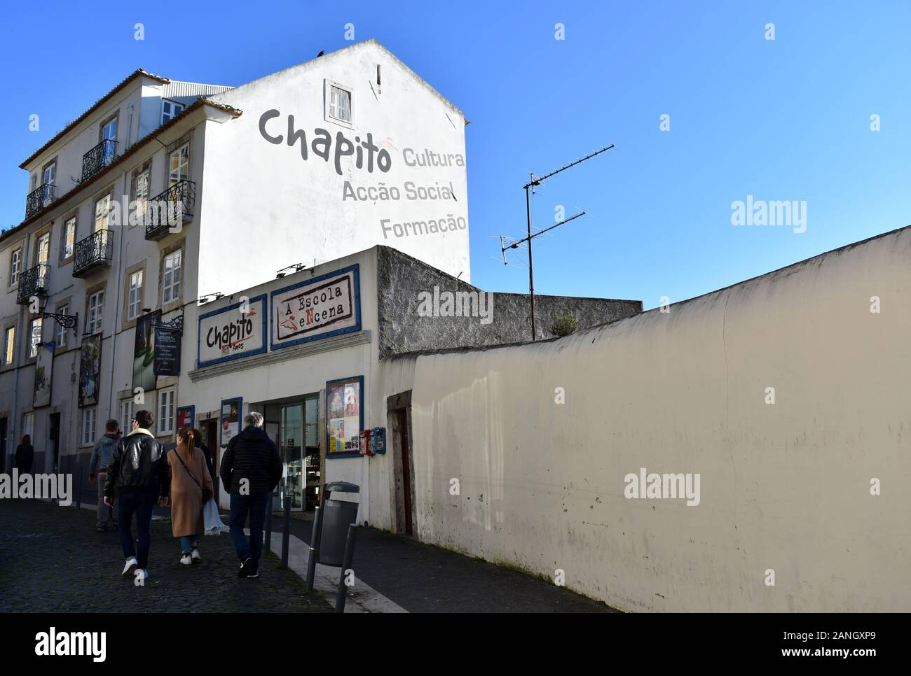 Chapitô à Mesa, Lissabons Zirkusschule Alfama, Lissabon Stockfoto