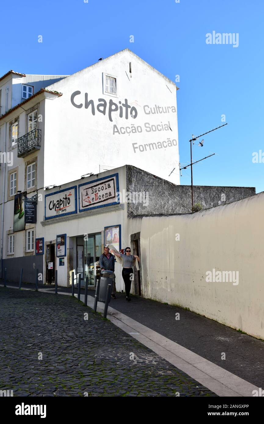 Chapitô à Mesa, Lissabons Zirkusschule Alfama, Lissabon Stockfoto
