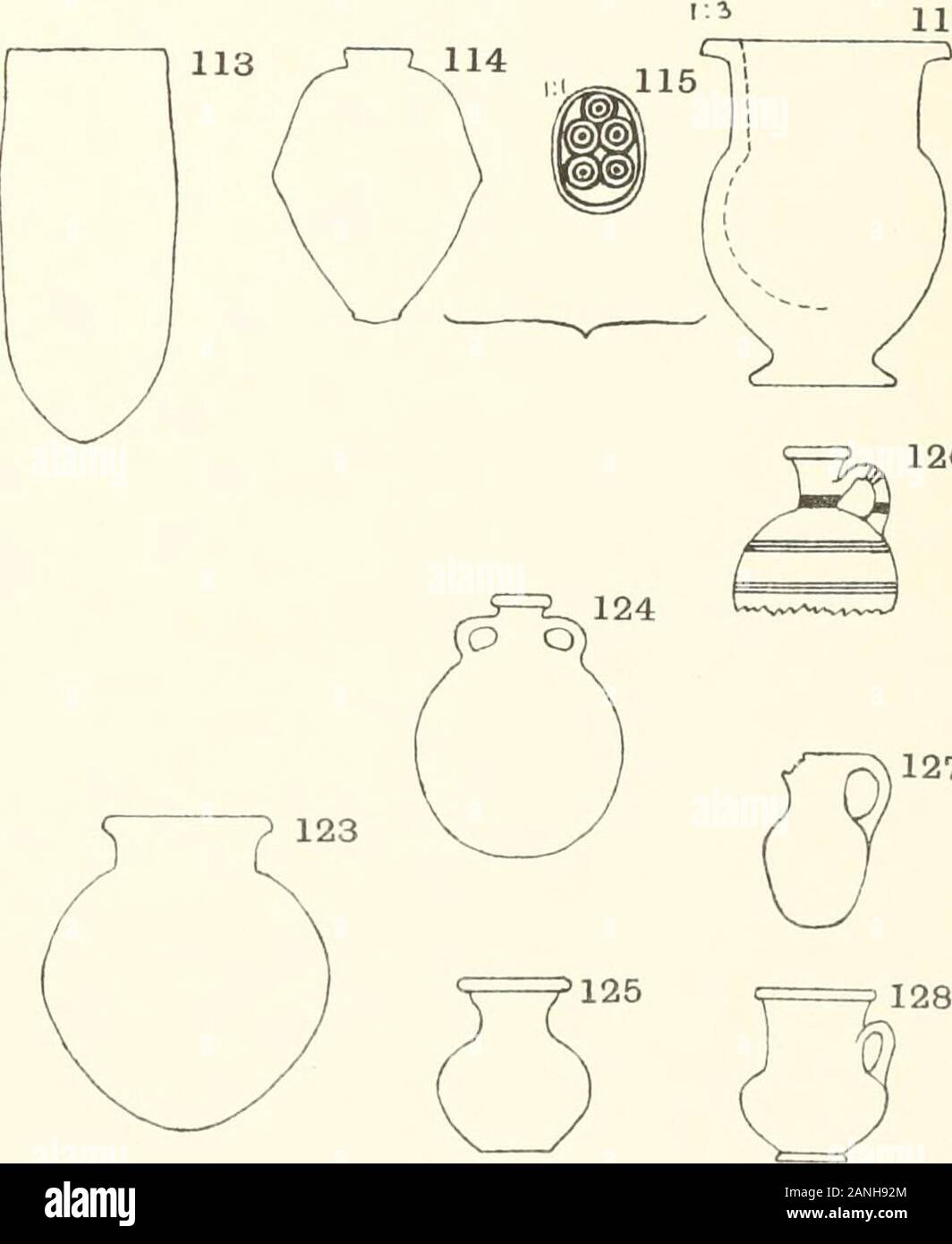 Meydum und Memphis (III). 122 126. 127 B.F. 1:6 MEYDUM. Keramik, XIX Dynastie zu PTOLEMÄISCHEN. XXVIII Stockfoto