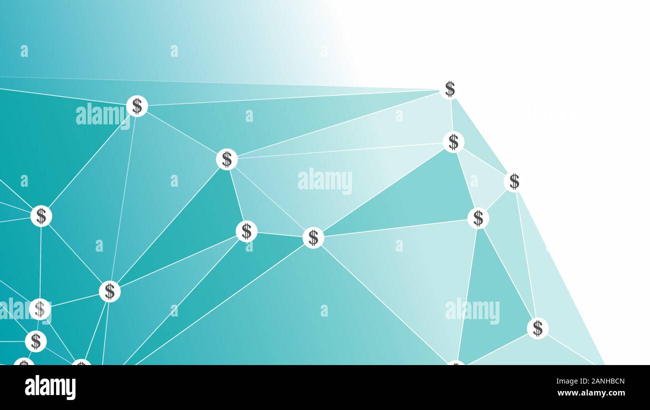 Digitale-Währung präsentation web Netzwerk Vektorgrafik Stock Vektor