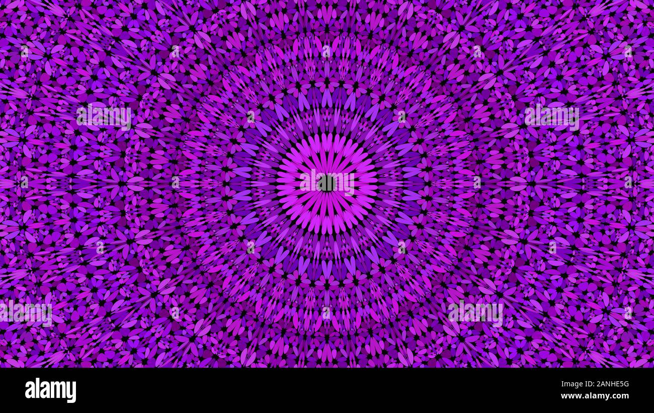 Lila Kies verzierten Mandala Muster Tapete - ethnische abstract Vector hintergrund abbildung Stock Vektor