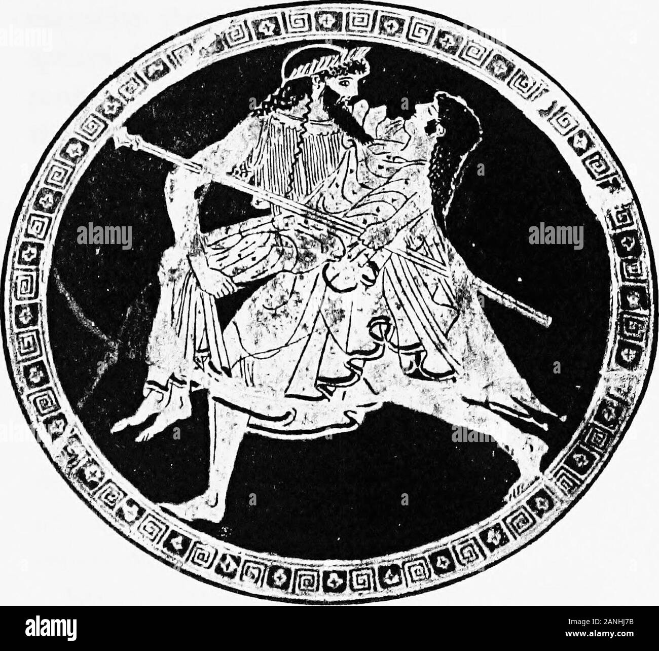 Douris und die Maler der griechischen Vasen. Kylix durch Euphronios (Abb. 12), die Memnonby Douris (Abb. 8), oder der Zeus die offa Frau auf einem anonymen Kylix in theLouver (Abb. 24), der ihm zugeschrieben wird, der Aphrodite auf der Schwan in der BritishMuseum (Abb. 7) Durch einen etwas später Künstler, tragen den Vergleich mit den schönsten Draw- nungen der Renaissance. Hat nie die beautyof der menschlichen Form in Bewegung renderedwith aufrichtiger Freude gewesen. Auch hier sind die Greeksprepared den Weg für die moderne, teachingthe Würde des Menschen durch den Beweis ihm wichtig und notwendig in der Kunst zu bemore als allelse. Stockfoto