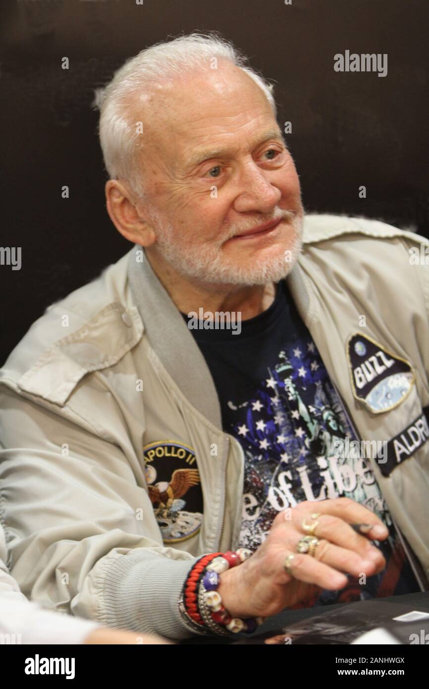 Buzz Aldrin (credit Bild © Jack Ludlam) Stockfoto