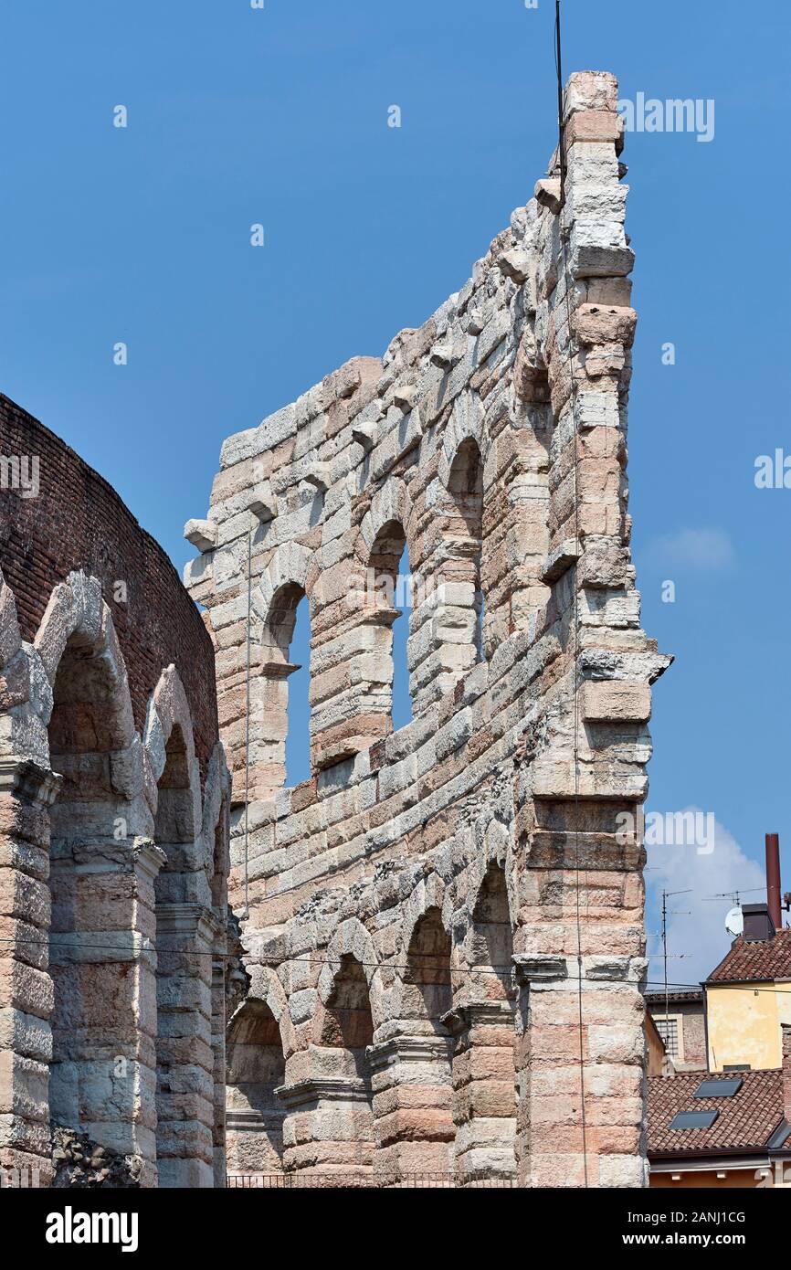 Arena, das römische Amphitheater. Verona. Italien. Stockfoto