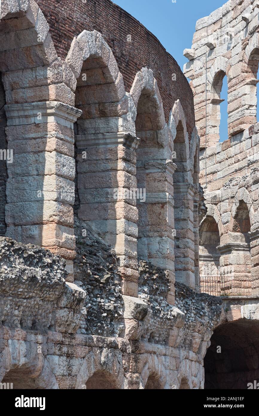 Arena, das römische Amphitheater. Verona. Italien. Stockfoto
