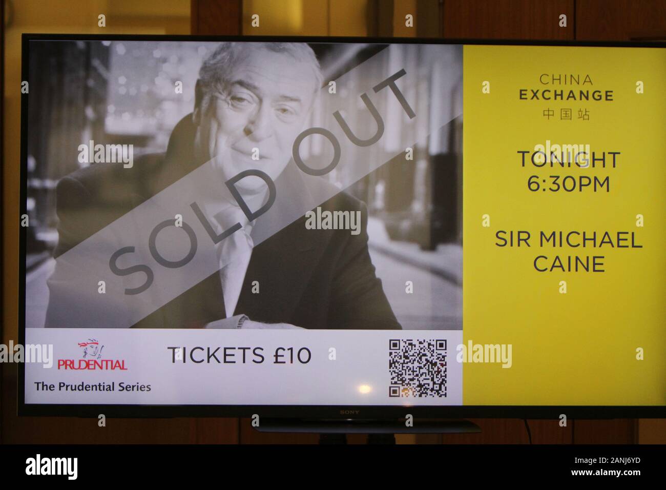 Michael Caine in Londons Chinatown für seine Ausverkauft sprechen und einen Zuschaueranteil mit Michael Caine an der China Austausch 19/07/2016 (Bild © Jack Ludlam) Stockfoto