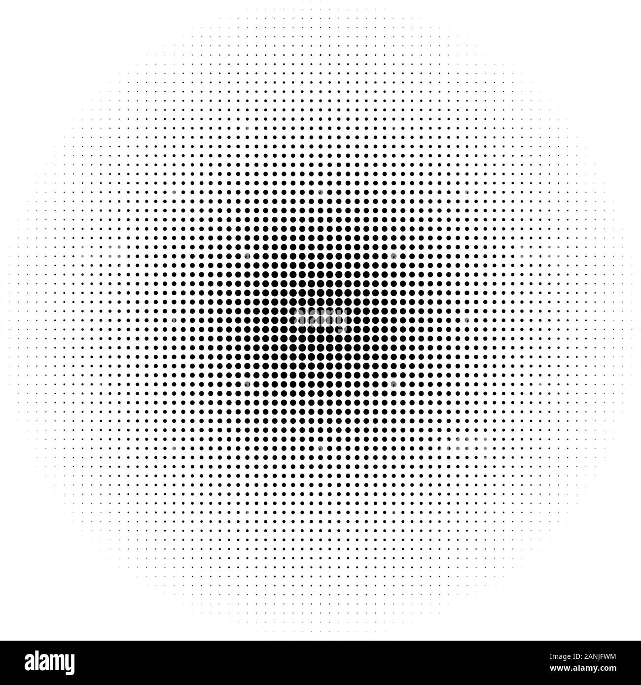 Abstrakte monochrome Rasterungsmuster. Weiche dynamische Linien. Vector Illustration mit Punkten Stock Vektor