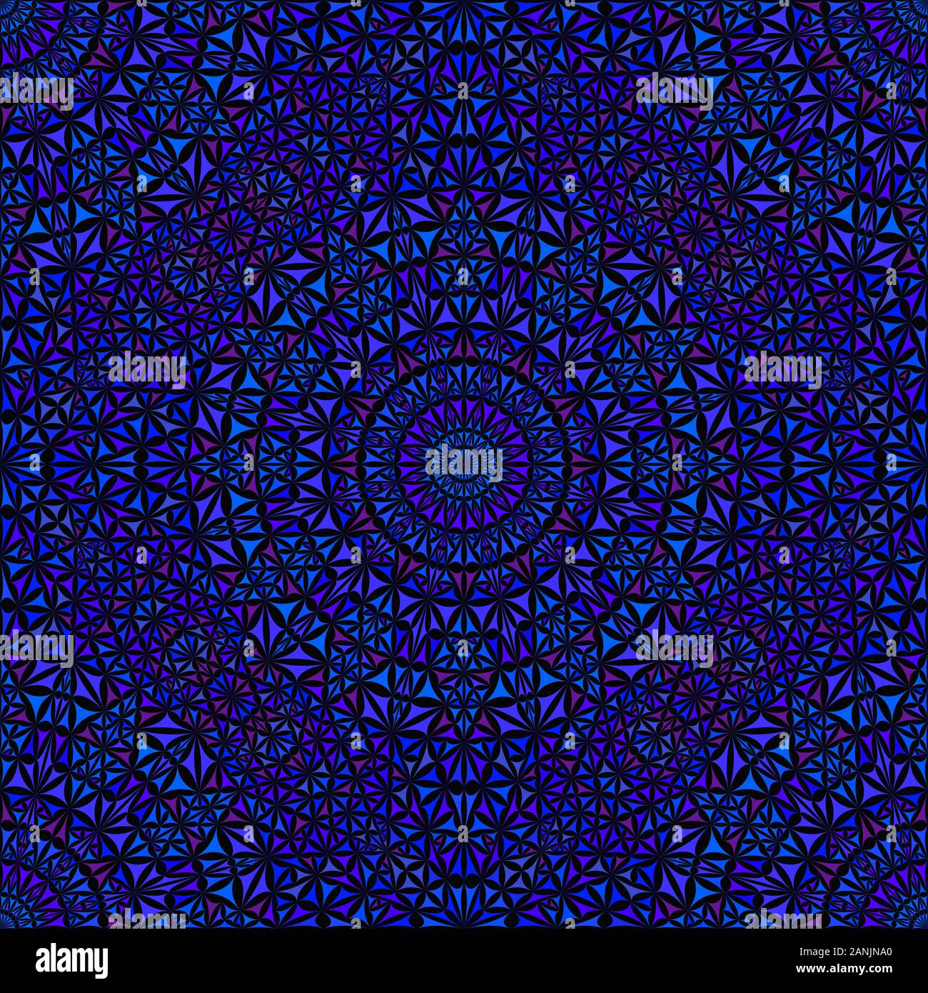 Orientalische nahtlose böhmischen Mandala Muster Hintergrund - geometrische abstrakte Kaleidoskop Vektorgrafiken grafik design Stock Vektor